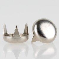 Möbelgleiter 13 mm, 3 Zacken – Metall vernickelt