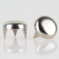 Möbelgleiter 13 mm, 3 Zacken – Metall vernickelt