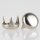Möbelgleiter 13 mm, 3 Zacken – Metall vernickelt