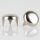 Möbelgleiter 13 mm, 3 Zacken – Metall vernickelt