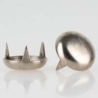 Möbelgleiter 18 mm, 3 Zacken – Metall vernickelt