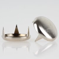 Möbelgleiter 22 mm, 3 Zacken – Metall vernickelt