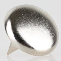Möbelgleiter 22 mm, 3 Zacken – Metall vernickelt