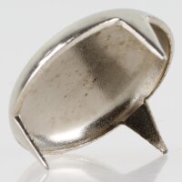 Möbelgleiter 22 mm, 3 Zacken – Metall vernickelt