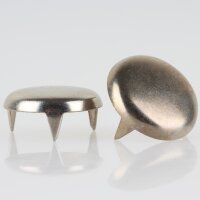 Möbelgleiter 24 mm, 3 Zacken – Metall vernickelt