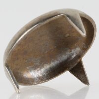 Möbelgleiter 24 mm, 3 Zacken – Metall vernickelt