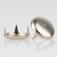 Möbelgleiter 27 mm, 3 Zacken – Metall vernickelt