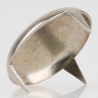 Möbelgleiter 27 mm, 3 Zacken – Metall vernickelt