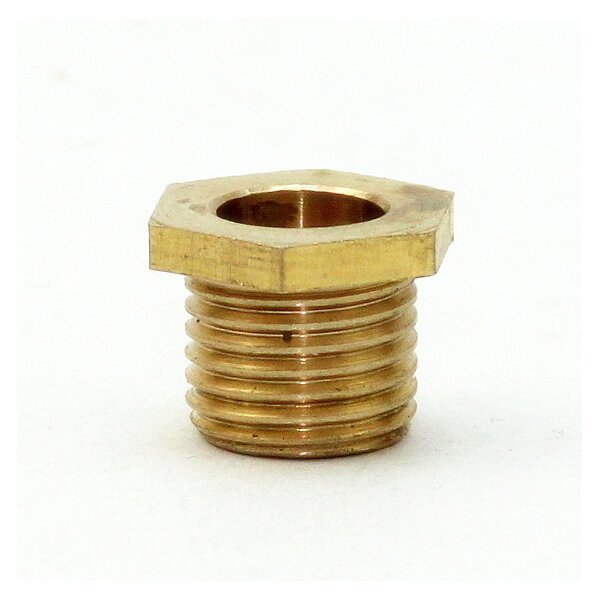 M10x1 Trompetennippel 6 kant ohne Verdrehschutz Messing 12x10 mm Gewindelänge 8 mm