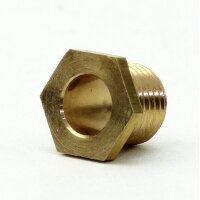 M10x1 Trompetennippel 6 kant ohne Verdrehschutz Messing...