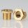 M10x1 Trompetennippel 6 kant ohne Verdrehschutz Messing 12x10 mm Gewindelänge 8 mm