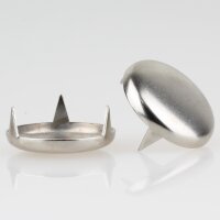 Möbelgleiter 30 mm, 3 Zacken – Metall vernickelt