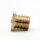 M10x1 Trompetennippel 6 kant ohne Verdrehschutz Messing 12x12 mm Gewindelänge 10 mm
