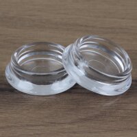 Möbeluntersetzer 23/35 mm rund transparent – Bodenschutz für Möbel