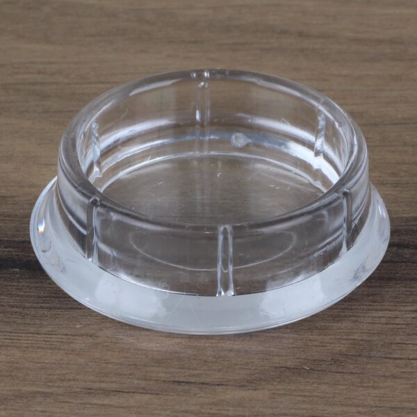 Möbeluntersetzer 33/46 mm rund transparent – Bodenschutz für große Möbel