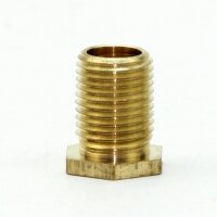M10x1 Trompetennippel 6 kant ohne Verdrehschutz Messing...