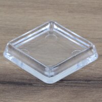 Möbeluntersetzer 40/50 mm eckig transparent –...