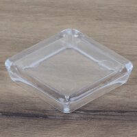 Möbeluntersetzer 40/50 mm eckig transparent –...
