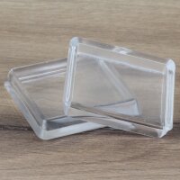 Möbeluntersetzer 50/60 mm eckig transparent – Bodenschutz für eckige Möbelbeine