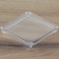 Möbeluntersetzer 60/70 mm eckig transparent –...