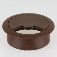 Häfele Kabeldurchführung Kabeldurchlass rund 60mm Kunststoff braun