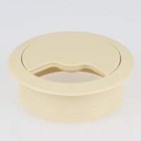 Häfele Kabeldurchführung Kabeldurchlass rund 60mm Kunststoff beige