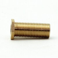 M10x1 Trompetennippel 6 kant ohne Verdrehschutz Messing 12x25 mm Gewindelänge 23 mm