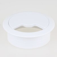 Häfele Kabeldurchführung Kabeldurchlass rund 60mm Kunststoff weiß
