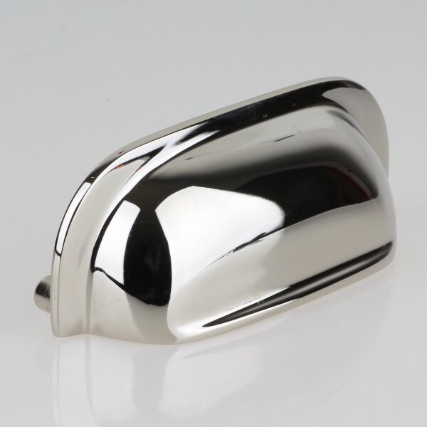 Häfele Möbelgriff Muschelgriff Schalengriff 109x32mm Nickel poliert – Lochabstand 96mm