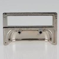 Häfele Möbelgriff Etikettengriff 80x50mm vernickelt poliert – Griff mit Beschriftungsrahmen