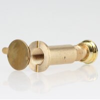 Häfele Türspion Messing poliert 12 mm mit Klappe 170° Sichtwinkel für Türstärken 31–55 mm