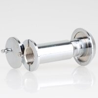 Häfele Türspion Messing verchromt 14 mm mit Klappe 200° Sichtwinkel für Türstärken 35–55 mm