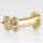 Häfele Türspion Messing poliert 14 mm mit Klappe 200° Sichtwinkel für Türstärken 35–55 mm