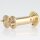 Häfele Türspion Messing poliert 14 mm mit Klappe 200° Sichtwinkel für Türstärken 35–55 mm