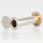 Häfele Türspion Messing matt vernickelt 14 mm mit Klappe 200° Sichtwinkel für Türstärken 50–80 mm