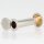 Häfele Türspion Messing matt vernickelt 14 mm mit Klappe 200° Sichtwinkel für Türstärken 50–80 mm