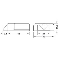 Häfele Universal-Türkontaktschalter modular für Einrastverbinder 12-24V