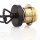 E27 Lampen-Kettenpendel schwarz – 1 Meter mit Premium-Metallfassung, Baldachin & Kette