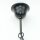 E27 Lampen-Kettenpendel schwarz – 1 Meter mit Premium-Metallfassung, Baldachin & Kette