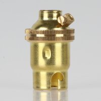 B15d Bajonett Lampenfassung Glattmantel Messing M10x1 IG...