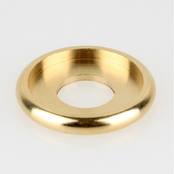 Zentrierscheibe Abdeckscheibe Zierscheibe Messing 25x3.5mm mit Rand 10.5mm Bohrung