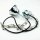 E27 Lampen-Kettenpendel verchromt – 1 Meter mit Premium-Metallfassung, Baldachin & Kette