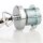 E27 Lampen-Kettenpendel verchromt – 1 Meter mit Premium-Metallfassung, Baldachin & Kette