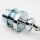 E27 Lampen-Kettenpendel verchromt – 1 Meter mit Premium-Metallfassung, Baldachin & Kette