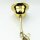 E27 Lampen-Kettenpendel messing poliert – 1 Meter mit Premium-Metallfassung, Baldachin & Kette