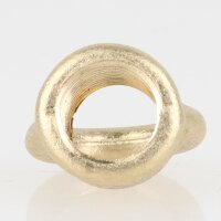Ringnippel Metall Messing roh 18x22mm mit M10x1 Innengewinde