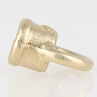 Ringnippel Metall Messing roh 18x22mm mit M10x1 Innengewinde