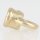 Ringnippel Metall Messing roh 18x22mm mit M10x1 Innengewinde