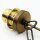 E27 Lampen-Kettenpendel antik fumé – 1 Meter mit Premium Metallfassung, Baldachin & Kette