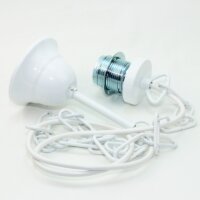 E27 Lampen-Kettenpendel weiß – 1 Meter mit...